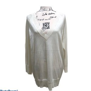 V neck pull over sweater